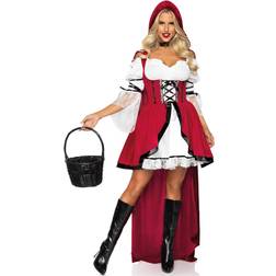 Leg Avenue Women's Storybook Riding Hood Costume, Red/White, Medium-Large