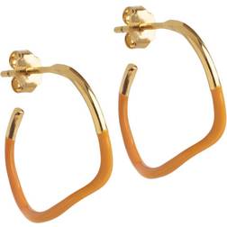 ENAMEL Copenhagen Sway Hoops Orange