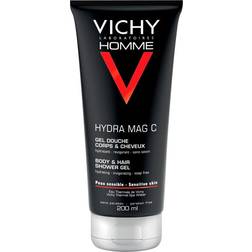 Vichy Homme Invigorating Hydra Mag-C Shower Gel 6.8fl oz