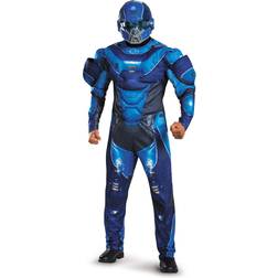 Disguise Blue Spartan Muscle Adult Costume