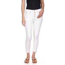 Michael Kors Rolled-Hem Skinny Jeans, 0P-24W White White