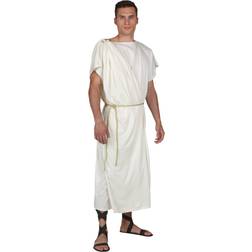 Men's Toga Halloween Fancy Dress Costume Robe Brown