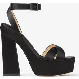 Jimmy Choo Gaia Satin Sandalen - Schwarz
