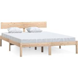 vidaXL Bed Frame Solid Pine 70cm Sengeramme 120x200cm