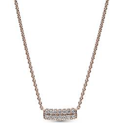 Pandora Timeless Pavéprydda Collierhalsband Rosé