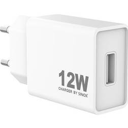 Sinox Pro oplader 12W hvid