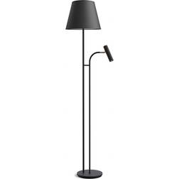 Belid Slender svartstruktur/mässing Golvlampa