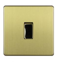 Varilight 10A 2 Way Brushed Single Switch