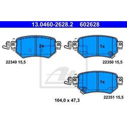 ATE Scheibenbremse Hinterachse 13.0460-2628.2