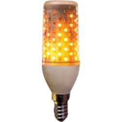 Firelamp Eldlampa 64 LED Vit E27 300 Lumen Klart glas