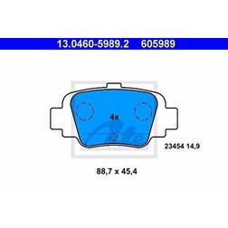 ATE Scheibenbremse Hinterachse 13.0460-5989.2