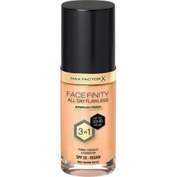 Max Factor Facefinity All Day Flawless 3 in 1 Foundation SPF20 #W62 Warm Beige