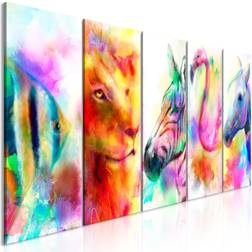 Artgeist Rainbow Watercolours Billede 200x100cm