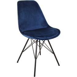 AC Design Furniture Emanuel Navy/Black Køkkenstol 85.5cm