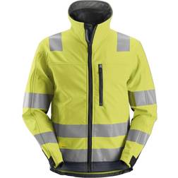 Snickers Workwear 1230 AllroundWork High-Vis Softshell Jacket - High-Vis Yellow/Steel Grey