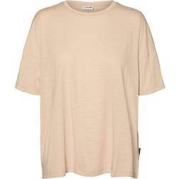 Noisy May Oversize Fit T-shirt Beige