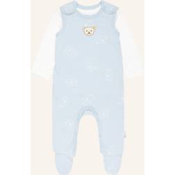 Steiff Unisex Baby Set Sparkdräkt Med Fot - Himmelsk Blå