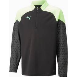 Puma IndividualCUP Quarter-Zip Fußball-Top Teenager, Schwarz/Gelb, Größe: 164, Kleidung