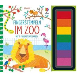 Usborne Fingerstempeln: Im Zoo