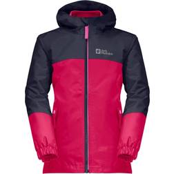 Jack Wolfskin GIrl's Iceland 3 in 1 Jacket - Pink Dahlia (1605265-2515)