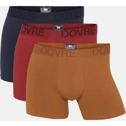 Dovre 3-Pack Bambus Boxershorts - Blå/Rød