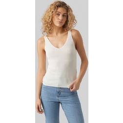 Vero Moda Damen VMNEWLEX Sun SL TOP GA NOOS Strickpullover, Snow White