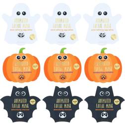 SpaLife Animated Halloween Sheet Mask Pumpkin, Ghost, Bat Bundle