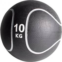 Gorilla Sports Medizinball Schwarz/Silber 10 KG