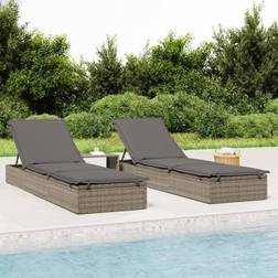 vidaXL Liggestol polyrattan