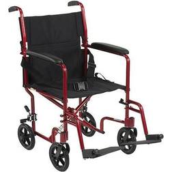 Drive Medical atc19-rd Lightweight Transport Wheelchair 19 Seat