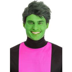 Green shapeshifting superhero wig men's