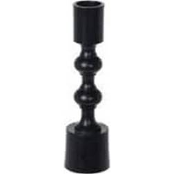 BigBuy Christmas Vertical 16 cm Negro Candelabro