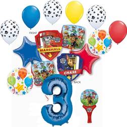 Anagram Paw Pups Rescue on Patrol Party Supplies 3rd Birthday Balloon Bouquet Decorations