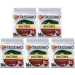 Tassimo CAFE CREMA XL 5Pack X 80Servings 16pcs