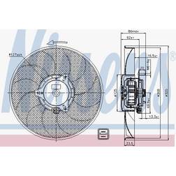 NISSENS Fläkt, kylare 5707286376434