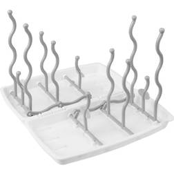 BabyOno Bottle Drying Rack drypbakke til flasker I. Grey 1 stk