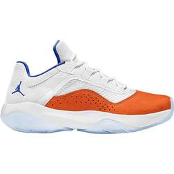 Jordan Kids' Grade School Air CMFT Low Basketball Shoes, Boys' 6.5, White/Blue/Orange