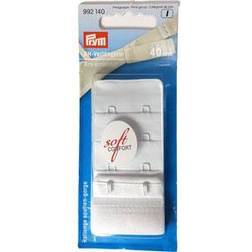 Prym Bh-förlängning 40 mm vit med 2 krokar