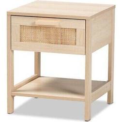 Baxton Studio Sebille 1-Drawer Bedside Table