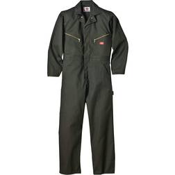 Dickies Men's Deluxe Twill Long Sleeve Coverall - Olive Green