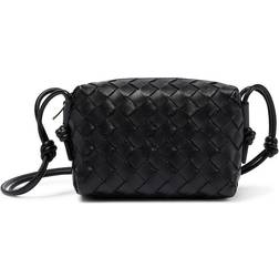 Bottega Veneta Mini Loop Leather Camera Bag - Black