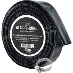 U.s. pool supply black rhino 1-1/2" x 50' pool backwash hose with hose clamp e