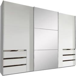 Mid you Sliding White Wardrobe 300x216cm