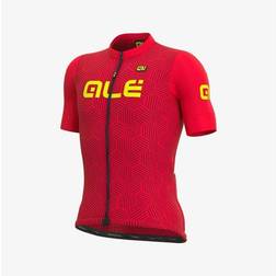 Ale Solid Cross Men Short Sleeve Jersey Red