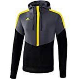 Erima Squad Kapuzenpullover slate grey/black/yellow