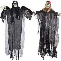 Joyin pcs 40" halloween hanging ghost decorations, one grim reaper and