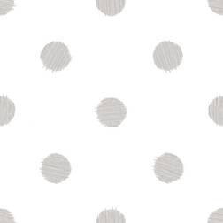 vidaXL Noordwand Urban Friends & Coffee Wallpaper Dots White and Grey