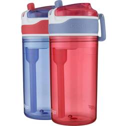 Contigo kids 2 in 1 snacker spill proof bottles & snack cups pink purple 2 pack