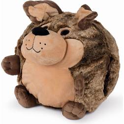 hand warmer/cuddly toy Dog junior 35 plush brown