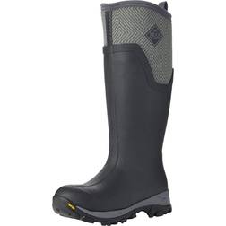 Muck Boot Women's Arctic Ice Tall Wellingtons - Black/Grey Geometric